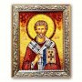 Икона Святой апостол Тимофей из янтаря