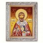 Икона Святой апостол Стахий (Станислав) из янтаря