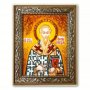 Икона Святой апостол Иаков брат Господень из янтаря