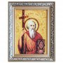 Икона Святой апостол Андрей Первозванный из янтаря