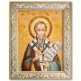 Икона Святитель Мирон Критский из янтаря