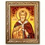 Икона Пророк Илья из янтаря