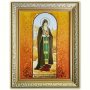 Икона Преподобный Стефан, игумен Печерский из янтаря