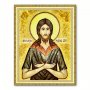 Икона Преподобный Алексий из янтаря