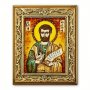 Икона Праведный Иосиф Обручник из янтаря