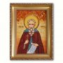 Икона Максим Исповедник из янтаря