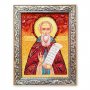 Икона Макарий Желтоводский из янтаря
