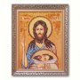 Икона Усекновение главы Иоанна Предтечи из янтаря
