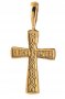 Нательный крестик «Распятие. Спаси и сохрани»  серебро 925 °, с позолотой и чернением 30х17 мм, О 132462