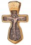 Нательный крестик «Распятие»  серебро 925 °, с позолотой и чернением 30х18 мм, О 131683