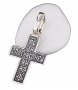 Нательный крестик «Распятие. Молитва Спаси и сохрани»  серебро 925 °, с чернением 20х12 мм, О 131379