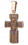 Нательный крестик «Распятие», золото 585 с чернением, 50х22мм, О п02408