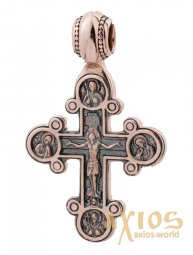 Нательный крестик «Распятие», золото 585, 50х30мм, О п02670 - фото
