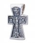 Нательный крестик «Распятие», серебро 925 с чернением, 28х17мм, О 13141