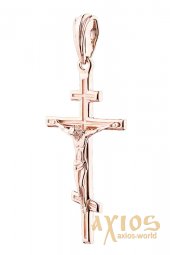 Нательный крестик «Распятие», золото 585, 30х20мм, О п02680 - фото
