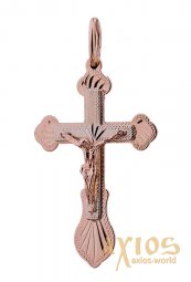 Нательный крестик «Распятие», золото 585, 30х20 мм, О п02439 - фото
