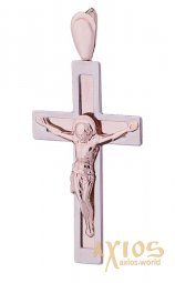 Нательный крестик «Распятие», золото 585, 20х15мм, О п01177 - фото