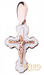 Нательный крестик «Распятие», золото 585, О 250048E - фото