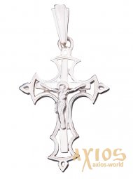 Нательный крестик «Распятие», серебро 925, 37х27мм, О 131471 - фото