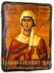 Икона под старину Святая великомученица Анастасия Узорешительница 7x9 см - фото