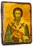 Икона под старину Священномученик епископ Валентин Интерамский 7x9 см