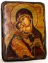 Икона под старину Пресвятая Богородица Владимирская 13x17 см