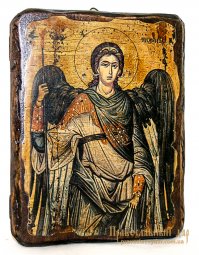 Икона под старину Святой Архистратиг Михаил 13x17 см - фото