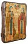Икона под старину Святые благоверные Петр и Феврония Муромские 13x17 см