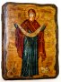 Икона под старину Покров Пресвятой Богородицы 13x17 см