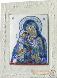 Икона Пресвятой Богородицы Скорбящая о младенцах, во чреве убиенных - фото