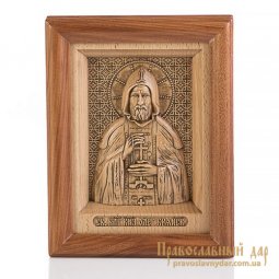 Резная икона Святой благоверный князь Олег Брянский - фото