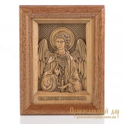 Резная икона Святой Ангел Хранитель - фото