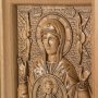 Резная икона Пресвятая Богородица Знамение