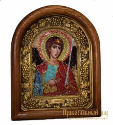 Икона из бисера Святой Архангел Михаил - фото