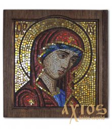 Икона из мозаики Пресвятая Богородица, 40х50 см - фото