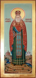 Писаная Мерная икона Святой Макарий Овручский - фото