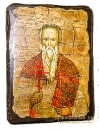 Икона под старину Священномученик Мирон Кизический 17х23 см - фото