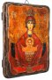 Икона под старину Пресвятая Богородица Неупиваемая Чаша 17х23 см