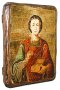 Икона под старину Святой Великомученик и Целитель Пантелеимон 17х23 см