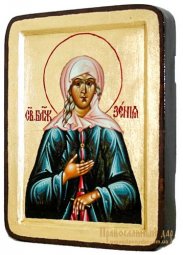 Икона Святая блаженная Ксения Петербургская Греческий стиль в позолоте 13x17 см - фото