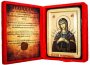 Икона Пресвятая Богородица Семистрельная Греческий стиль в позолоте 13x17 см