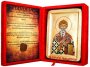 Икона Святитель Спиридон Тримифунтский Греческий стиль в позолоте 13x17 см