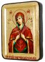 Икона Пресвятая Богородица Умягчение злых сердец Греческий стиль в позолоте 13x17 см