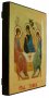 Икона Святая Троица преподобного Андрея Рублева в позолоте Греческий стиль 30x40 см