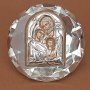 Икона в кристалле Святое Семейство 8x8 см Греция