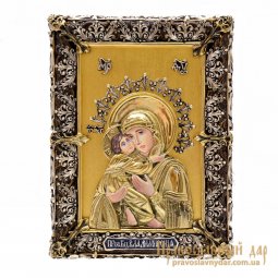 Икона Божией Матери Владимирская 10х13см - фото