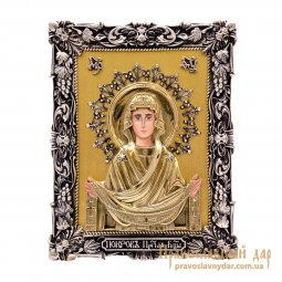 Икона Покров Пресвятой Богородицы 15х12 см - фото