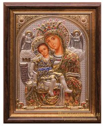 Икона Пресвятая Богородица Достойно Есть 32x40 см Греция - фото