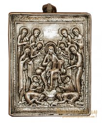 Икона Господь Иисус Христос и 12 Святых Апостолов 10x12 см - фото