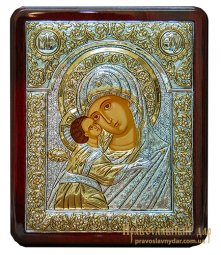 Икона Пресвятая Богородица Казанская 19x25 см Греция - фото